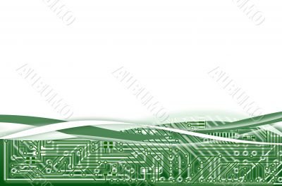 Electronic light green abstract background