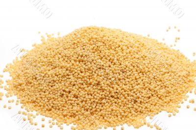 Heap millet is spilt