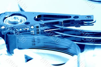 detail of hard disk drive