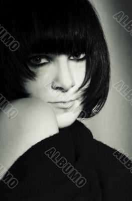 portrait of pretty woman