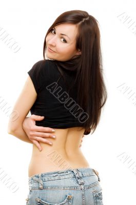 Girl in jeans