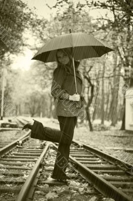 in the rain