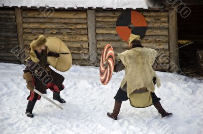 Fighting medieval vikings