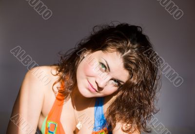 girl with green eyes