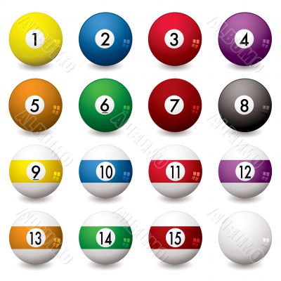 pool balls