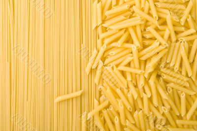 uncooked pasta