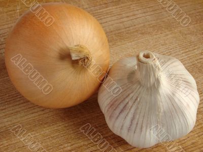 onion and garlic