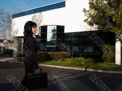Arriving at the office