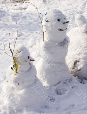 two snowmans