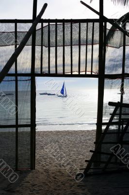 Beach on sunset