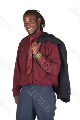 Handsome African businessman