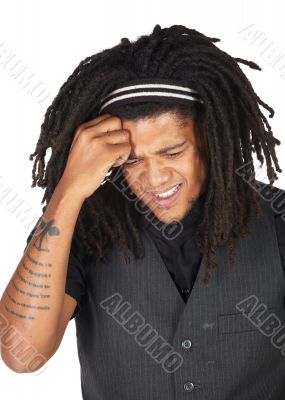Handsome African businessman