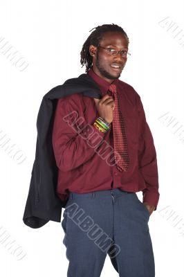 Handsome African businessman