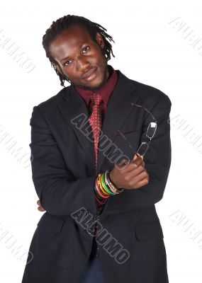 Handsome African businessman