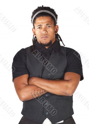Handsome African businessman