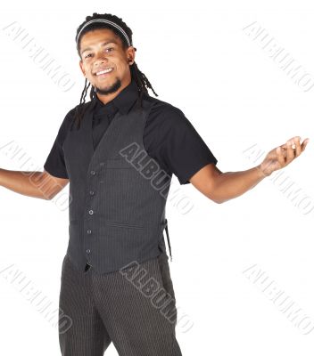 Handsome African businessman