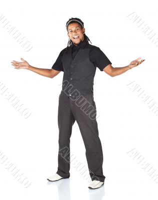 Handsome African businessman