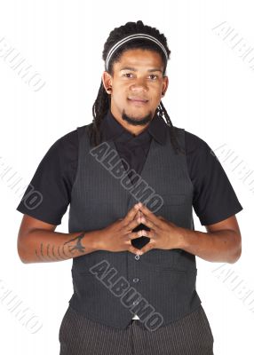 Handsome African businessman