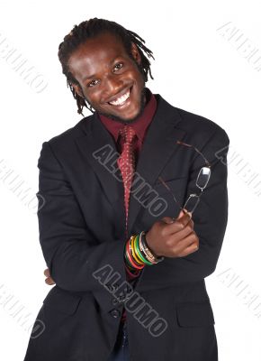 Handsome African businessman