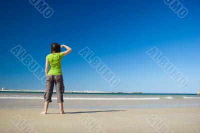 Woman on the beach