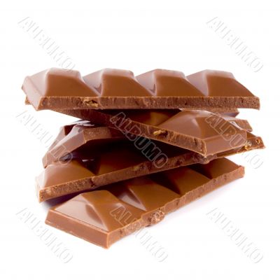 pile of milk chocolate