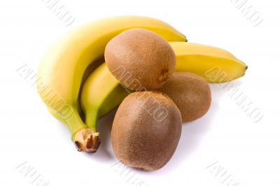 fresh kiwi and banana