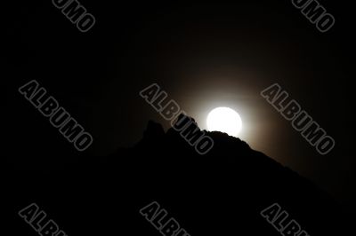 Moonshine in the mountains