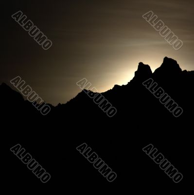 Moonshine in the mountains