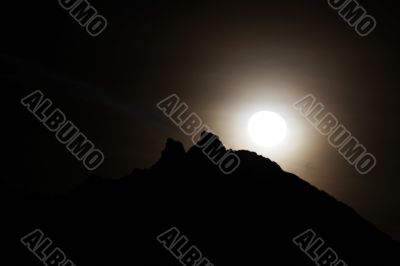 Moonshine in the mountains