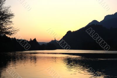 Colorful Sunset in the mountains