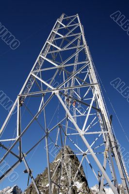 High tension pole