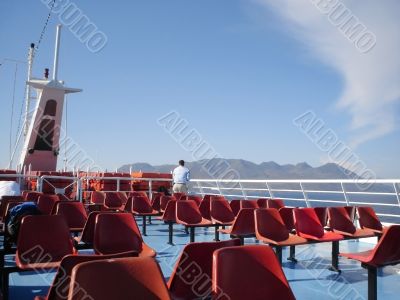 Ranks of red seats