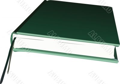 Book on white background