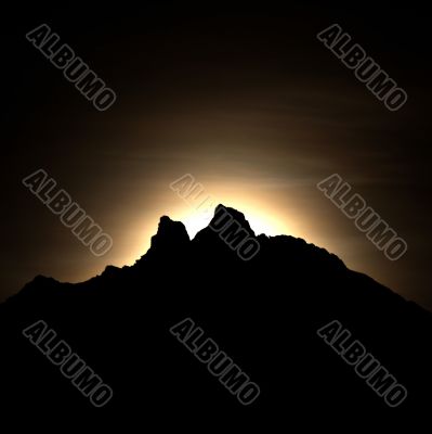 Moonshine in the mountains