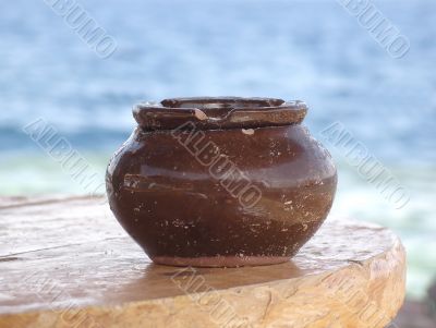 Ceramical vase on a table