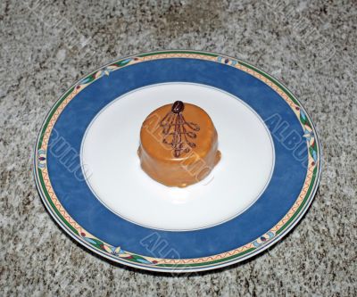 Dessert on a dish