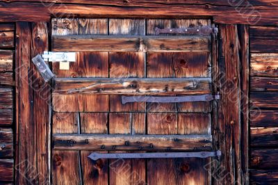 Closed Wooden Door