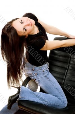 Girl in jeans