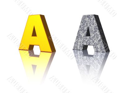 letter A