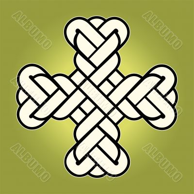 vector twisted Christian Holy cross