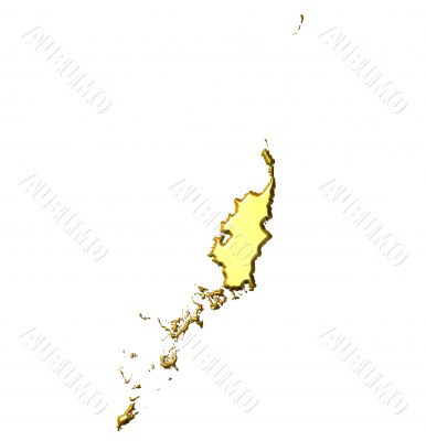 Palau 3d Golden Map