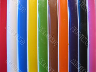 The many-colored plasticine