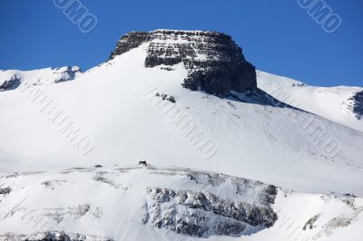 Swiss mountains in Winter