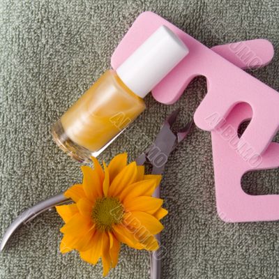 pedicure beauty set ans flower