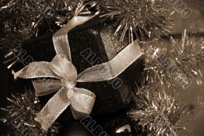 Christmas Decoration and Gifts sepia