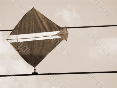 Kite Trapped sepia