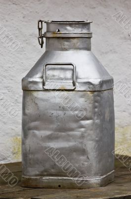 Aged milk can