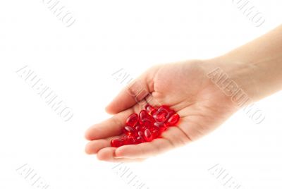 pills handful