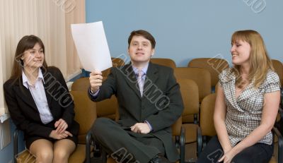 People at conference