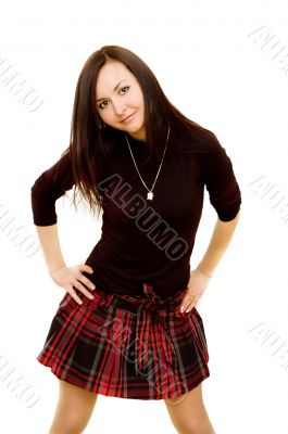 Pretty girl in skirt